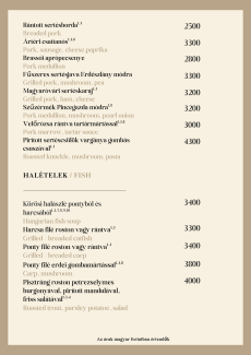 Halételek - fish