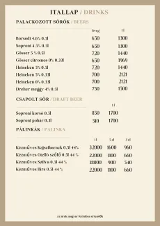 Sörök, pálinkák - Beer, palinka