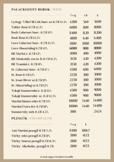 Borok, pezsgő - wine, champagne