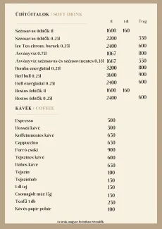 Üdítő,kávé - soft drinks, coffee
