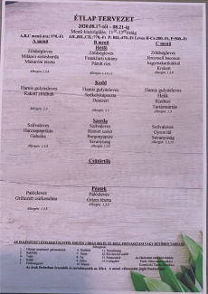 Heti menü 2020/34.hét