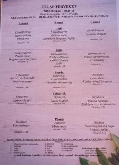 Heti menü 2020/35.hét