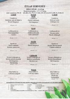 Heti menü 2020/46.hét