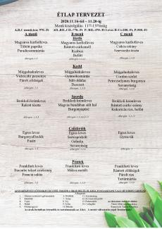 Heti menü 2020/47.hét