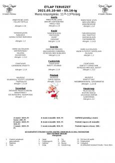 Heti menü 2021/19.hét Heti menü 2021/19.hét