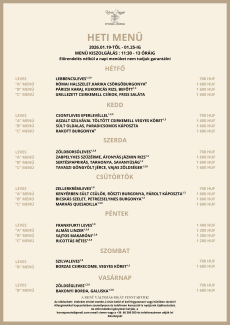 Heti menü 4. hét