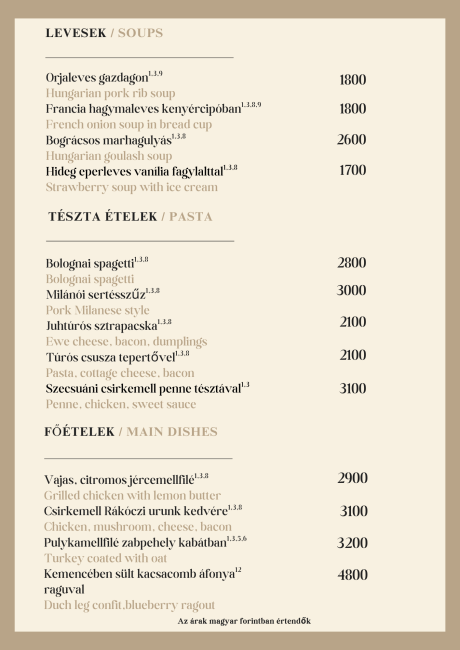Leves, tészta, főétel - soups, pasta, main course
