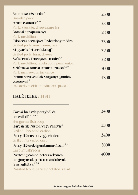 Halételek - fish