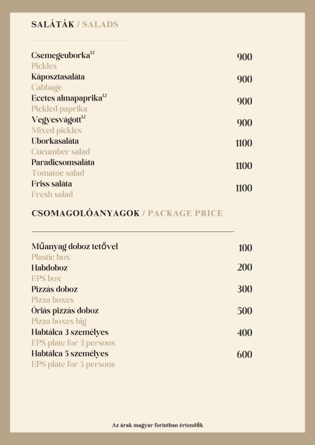 Saláták - salads