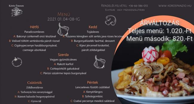 Heti menü 2021/01.hét