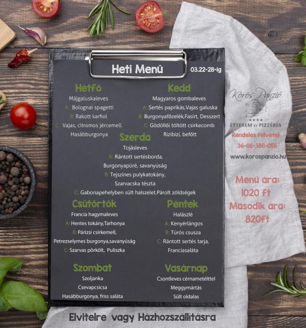 Heti menü 2021/12.hét