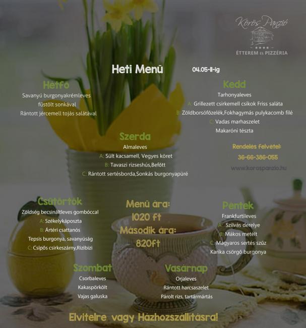 Heti menü 2021/14.hét