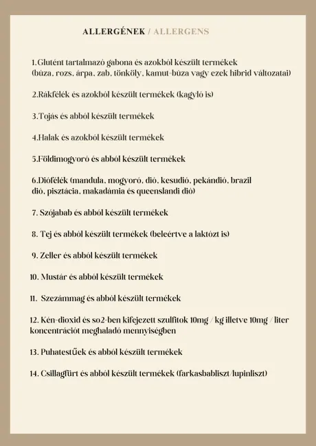 Allergének / Allergens