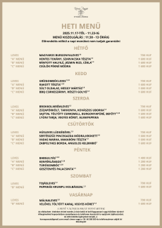 Heti menü 47. hét